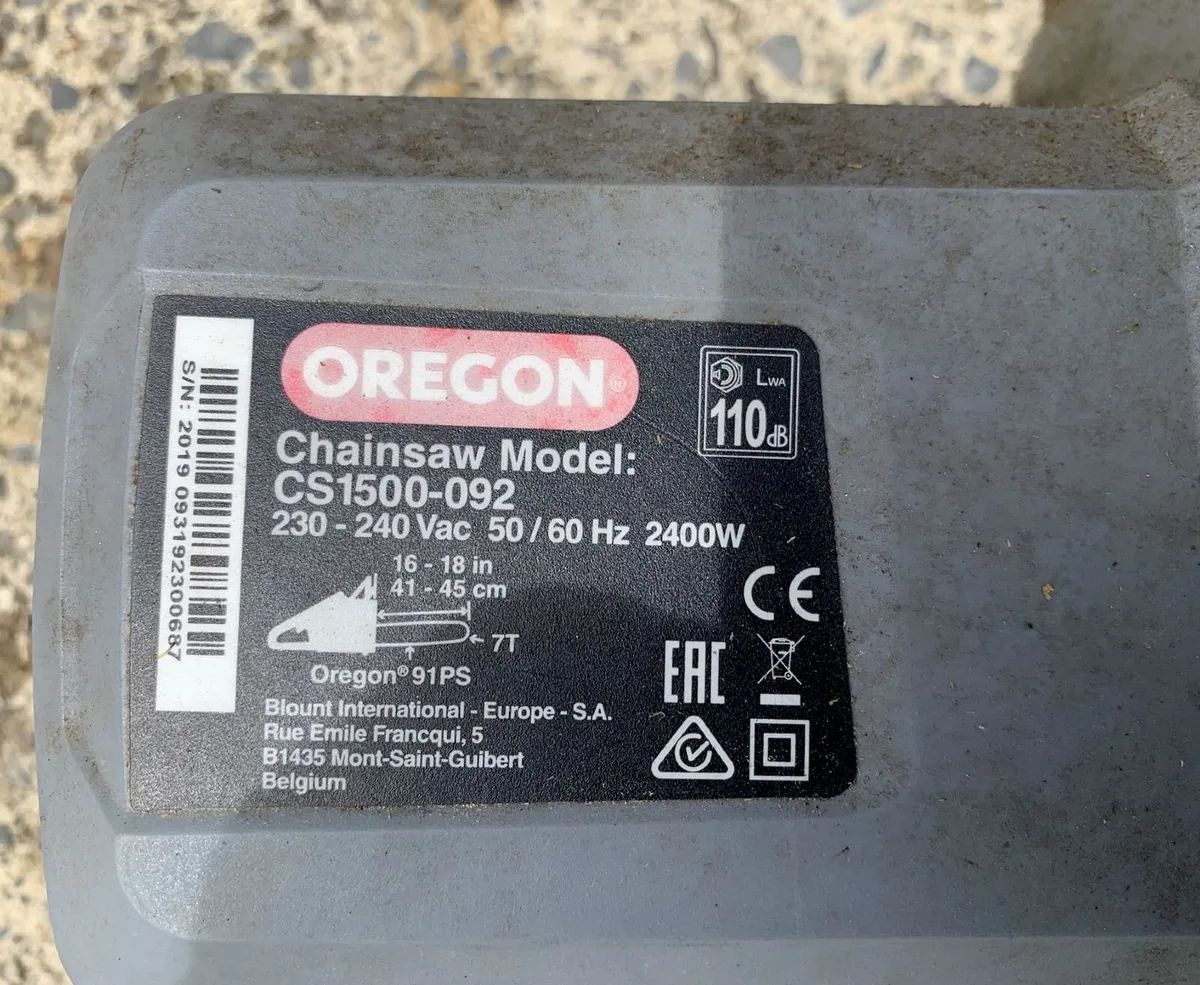 Chainsaw-Oregon Model CS1500-093 inc manual - Image 4