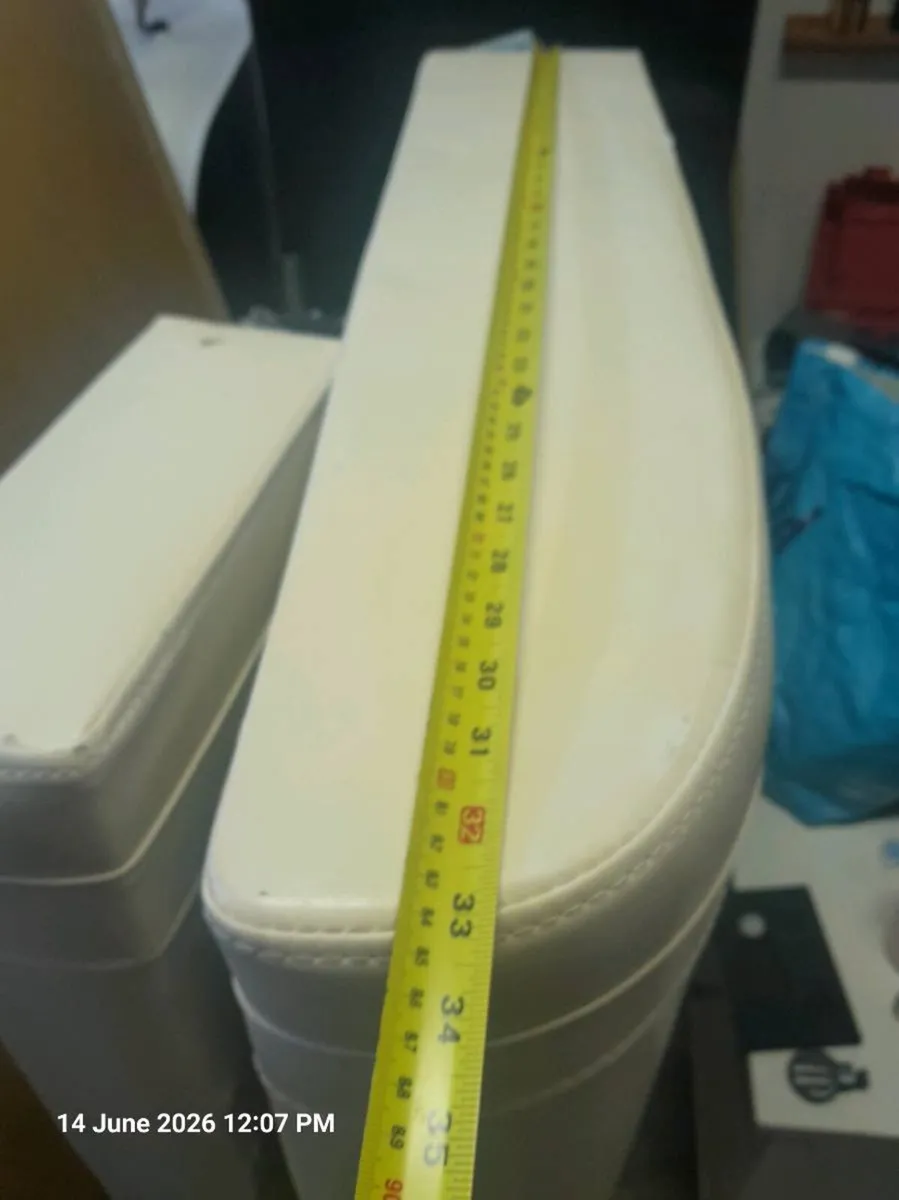 White leather bed - Image 4