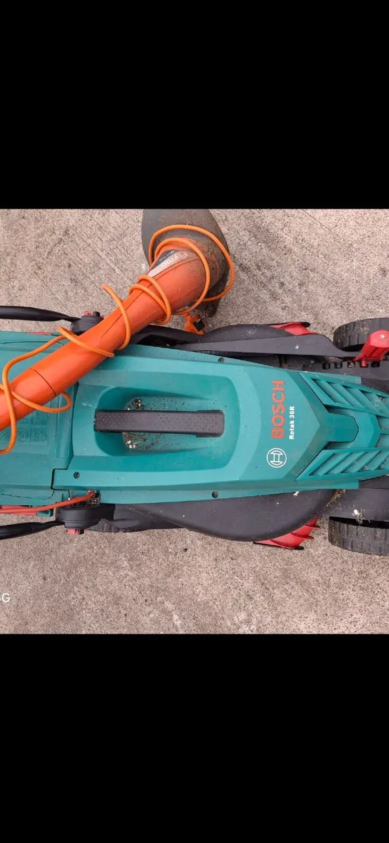 Bosch electric mower and also electric strimmer - Image 2