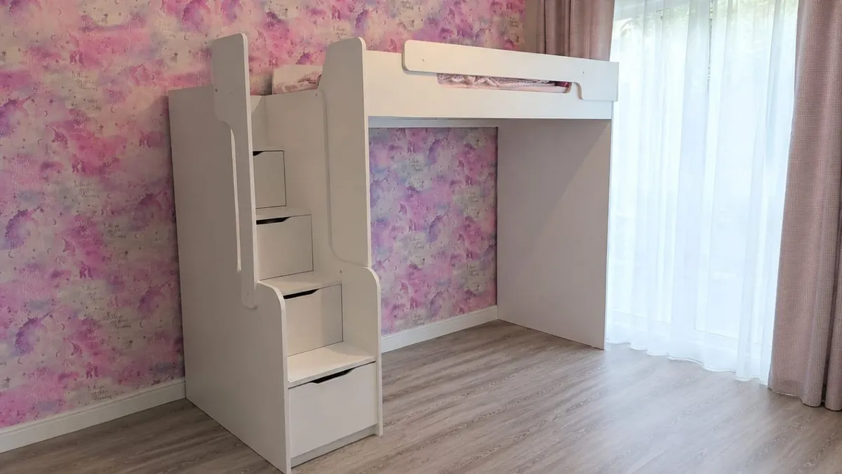 Kids Bedroom Furniture Sale – Loft Bed & Sofa Bed - Image 1