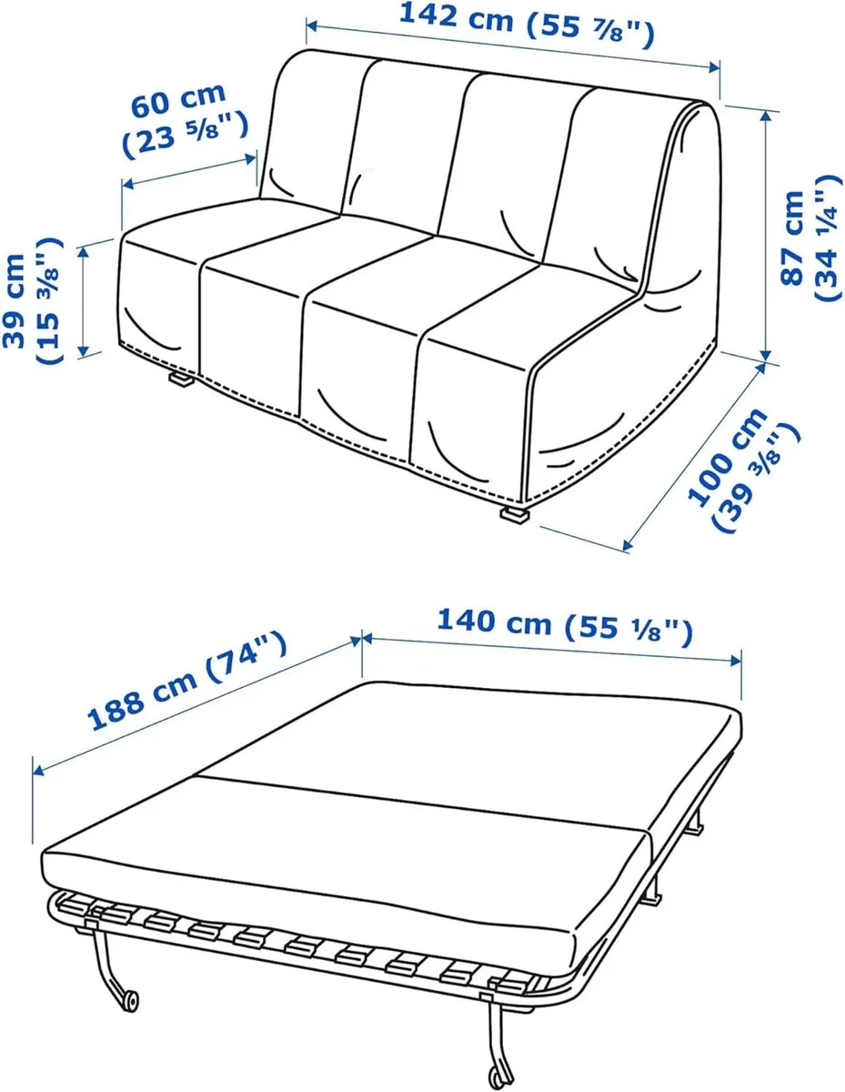 Kids Bedroom Furniture Sale – Loft Bed & Sofa Bed - Image 4