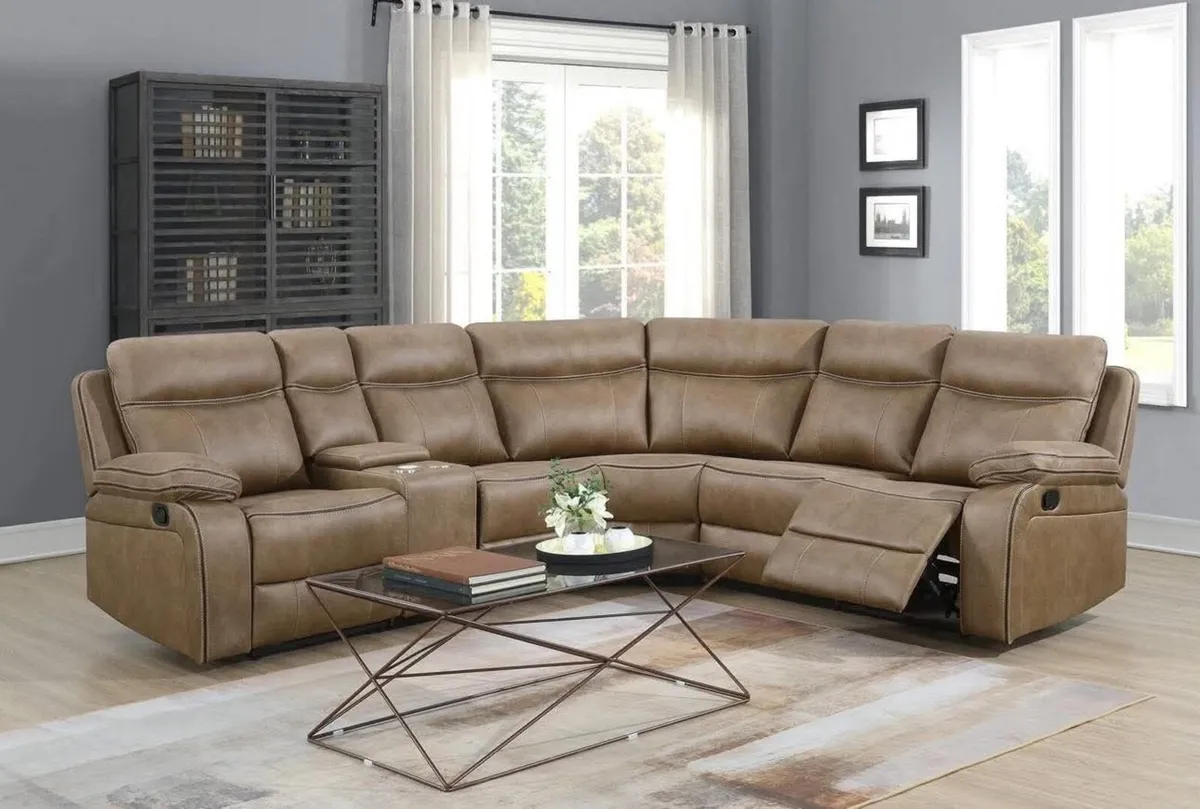 New Washington Modular Micro Fabric Recliner Sofa - Image 1