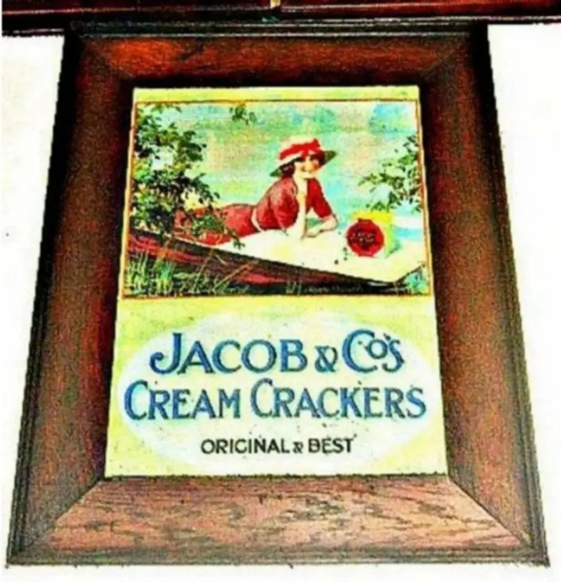 Vintage 'Framed 'Jacobs' Advertisement - Image 3