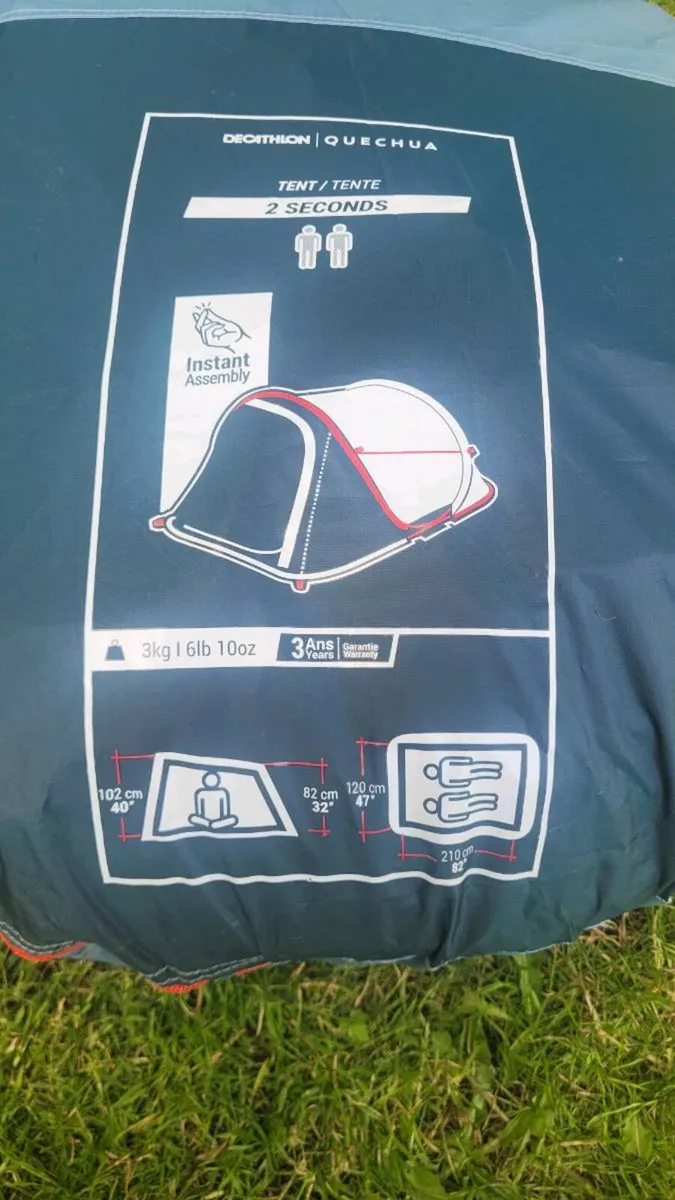 Decathlon instant 2 person tent