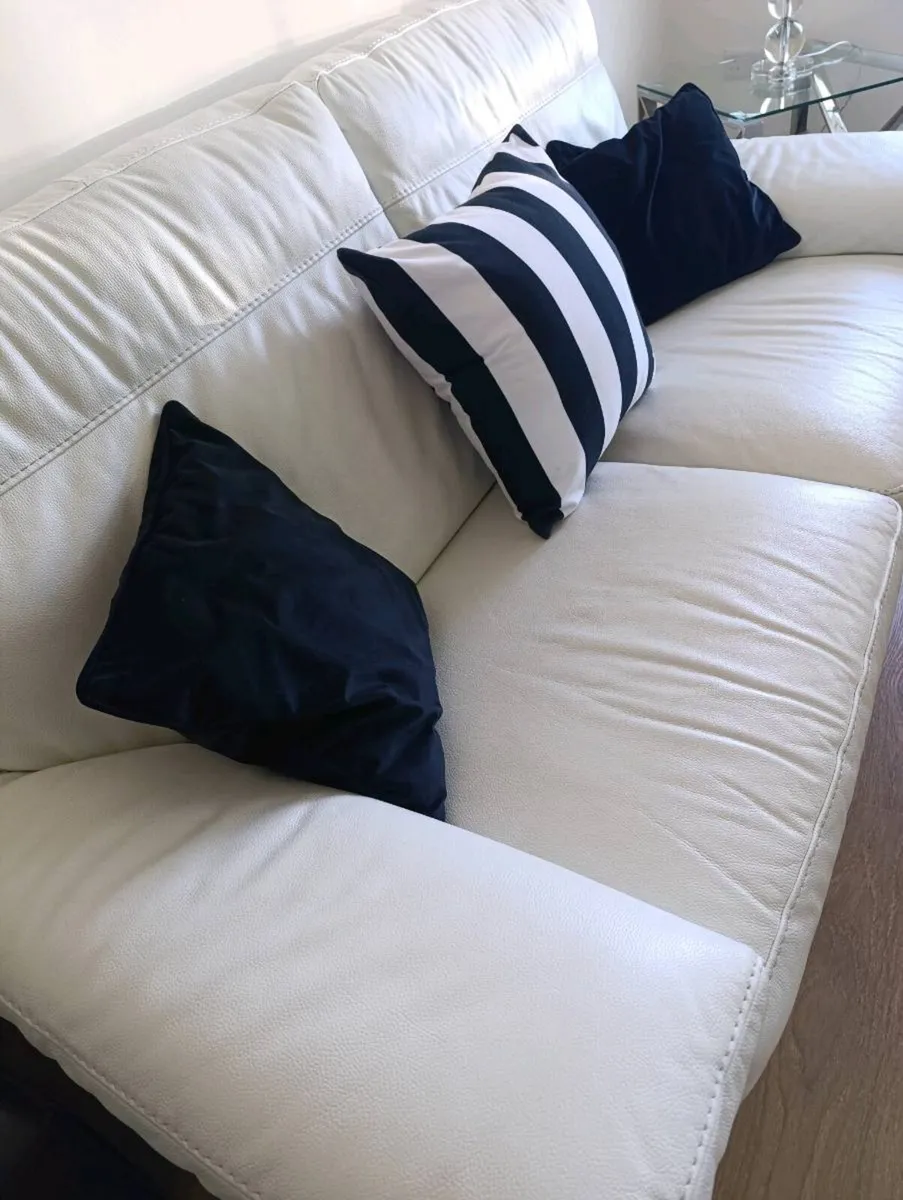 3 & 2 Seater Leather Couches - Image 4