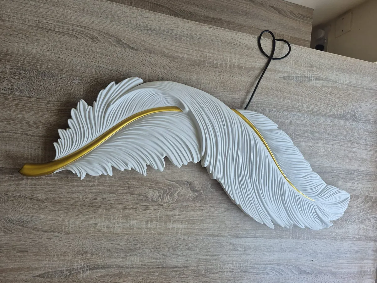 2 Feather LED Wall Lights - Image 2