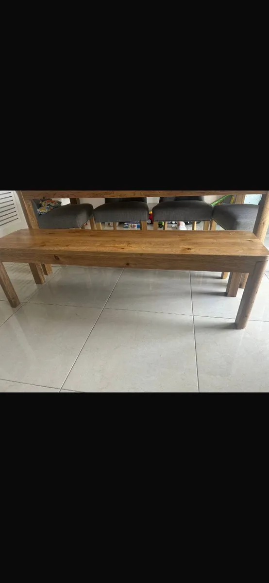 Wooden Kitchen table  bench - Image 2