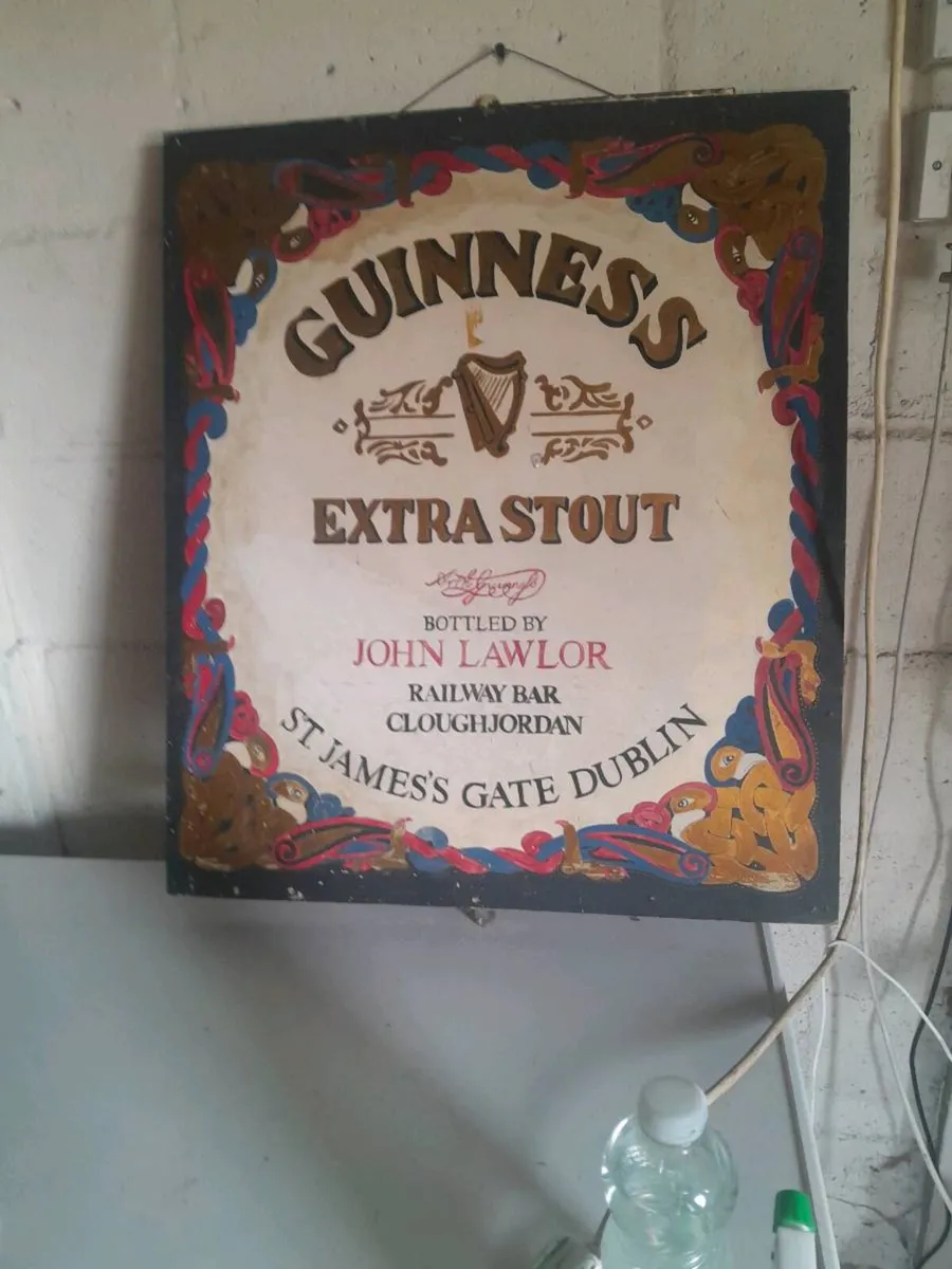 Vintage handpainted guinness  advertising  picture - Image 2