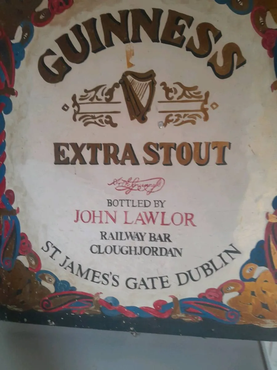 Vintage handpainted guinness  advertising  picture - Image 4