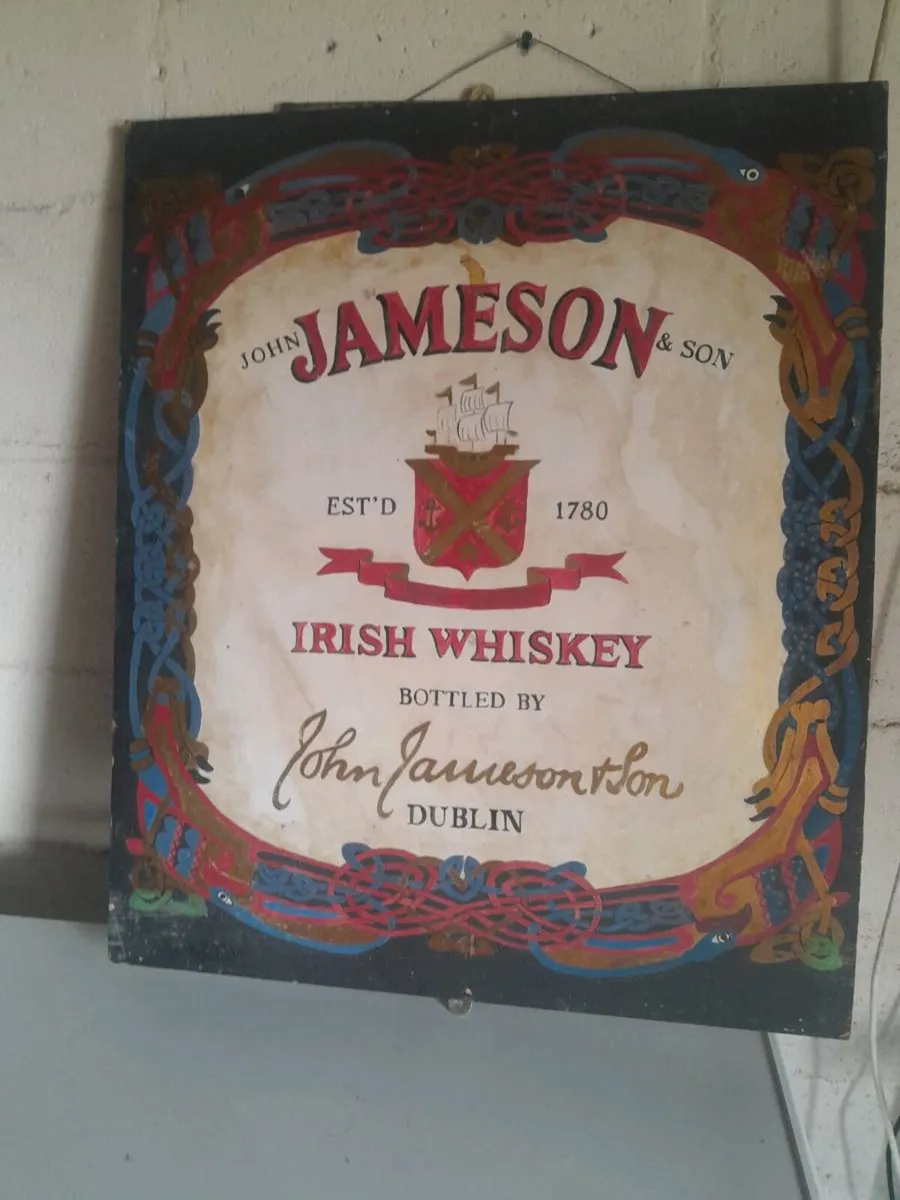 Vintage jameson  irish whiskey  picture - Image 1