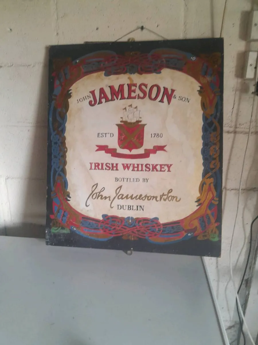 Vintage jameson  irish whiskey  picture - Image 3