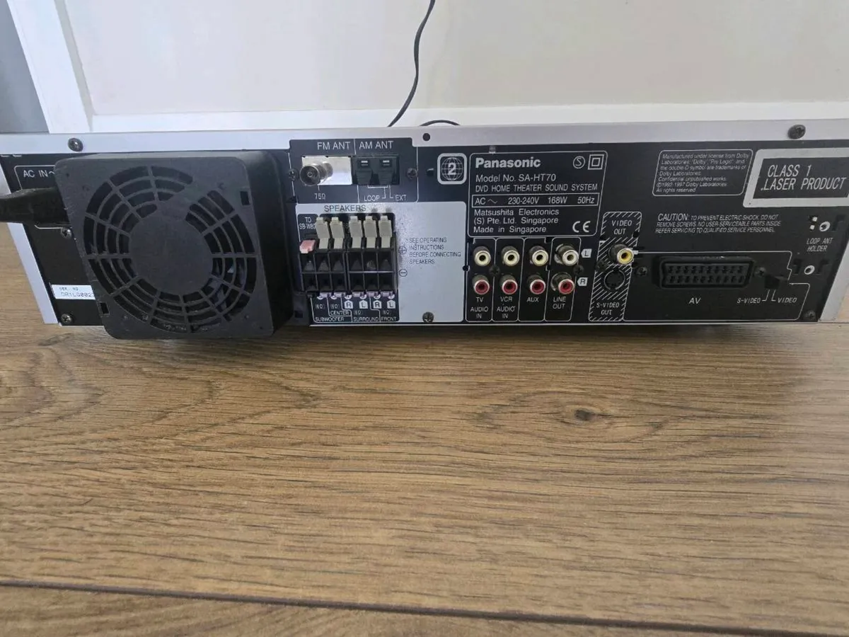 Panasonic SA-HT70 5-Disc CD/DVD Changer / Receiver - Image 3