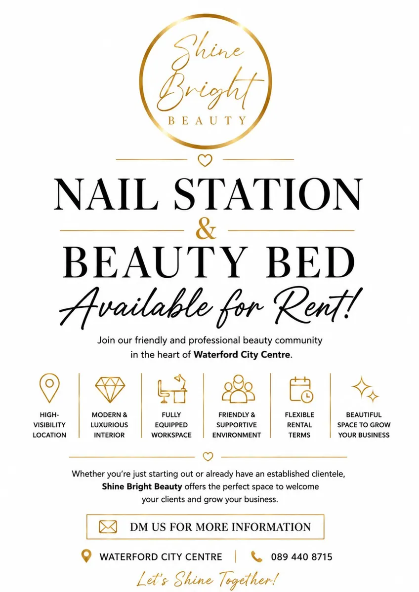 Nail Station/ Beauty bed for rent