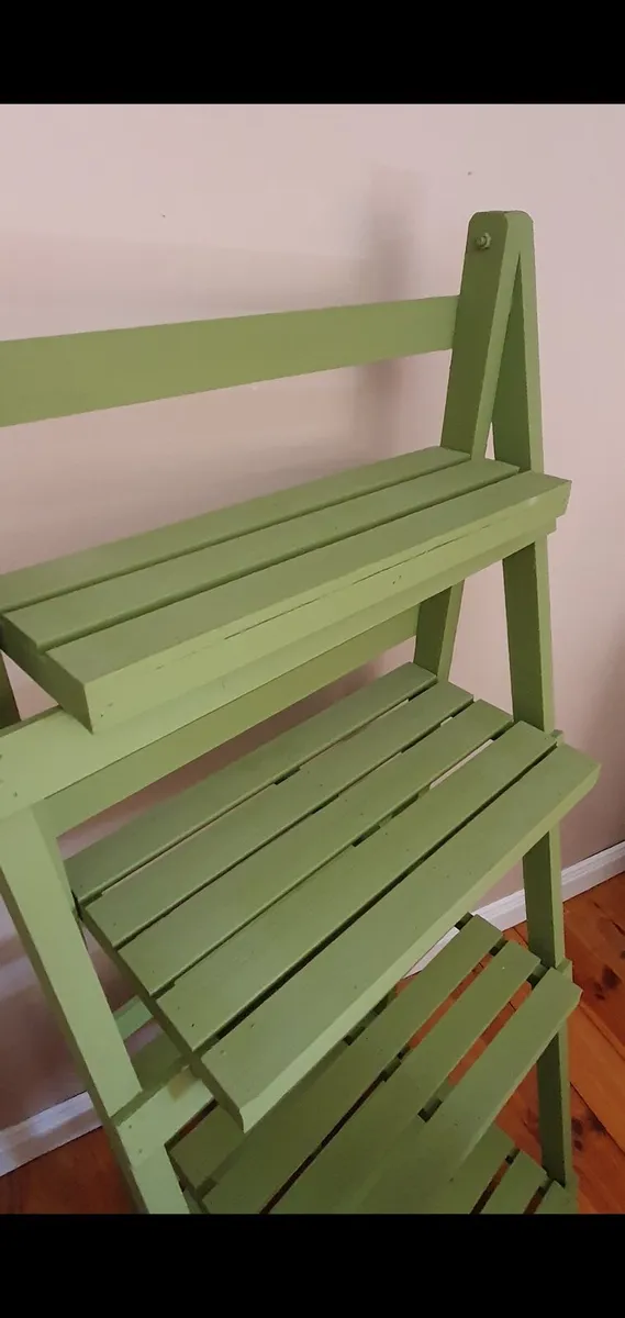 Wooden tiered plant stand/shelf - Image 3