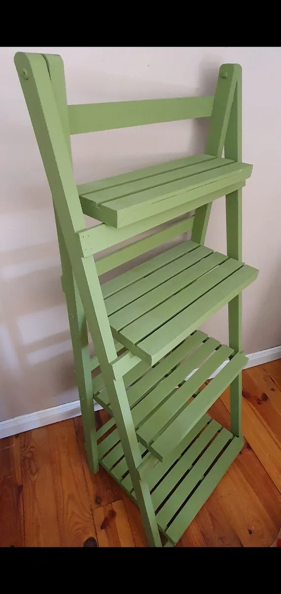 Wooden tiered plant stand/shelf - Image 1