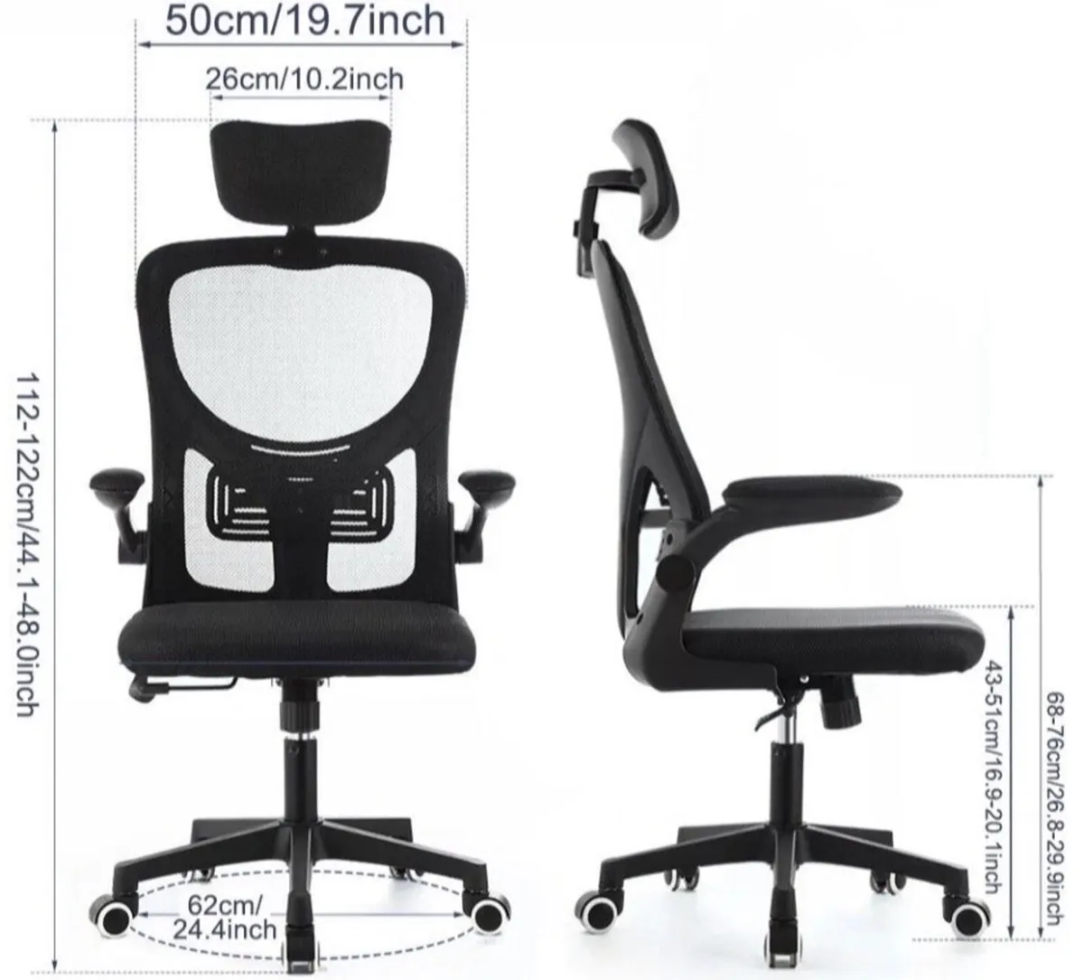 NEW Adjustable Executive Office Chair & Headrest - Image 4
