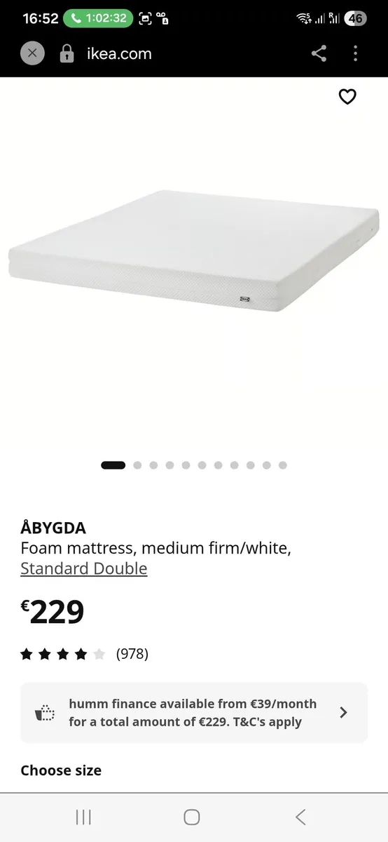 Double bed +mattress - Image 3