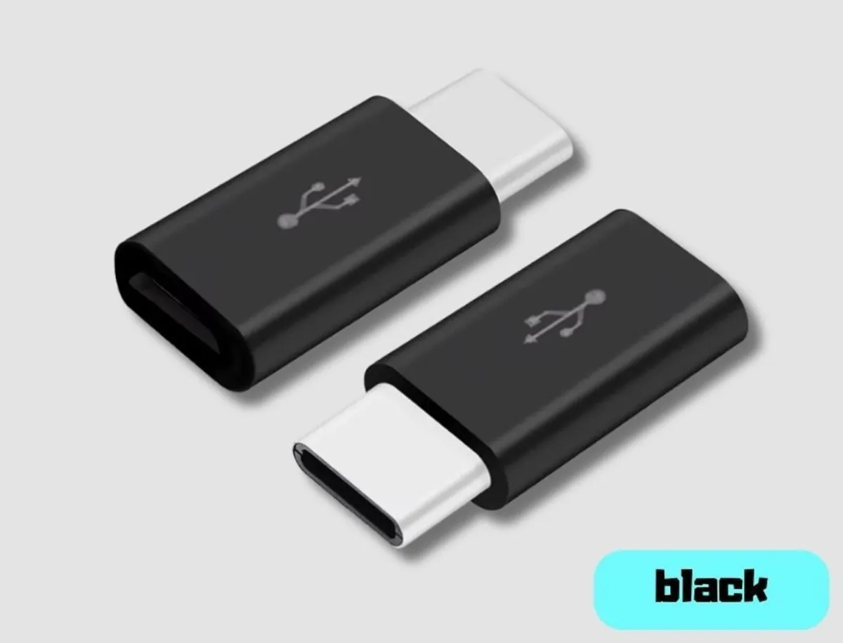 USB C to Micro USB Adapter 5 Pin Data Converte - Image 1