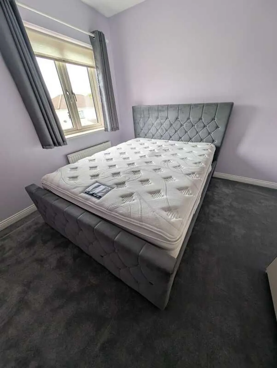 5ft (king size) mattress + bed frame - Image 1