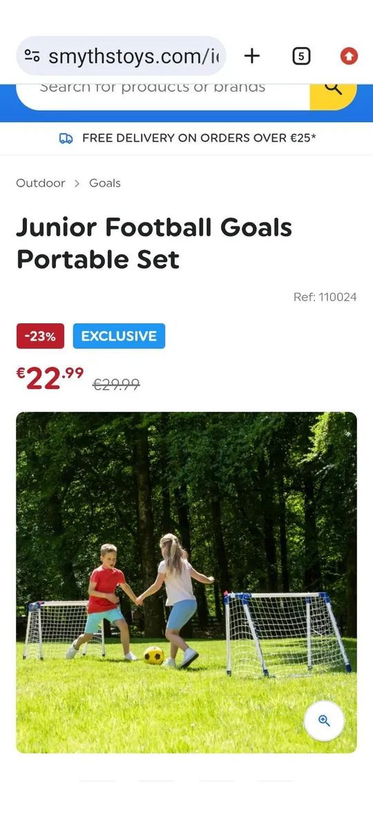 Kids junior football goals - Image 1