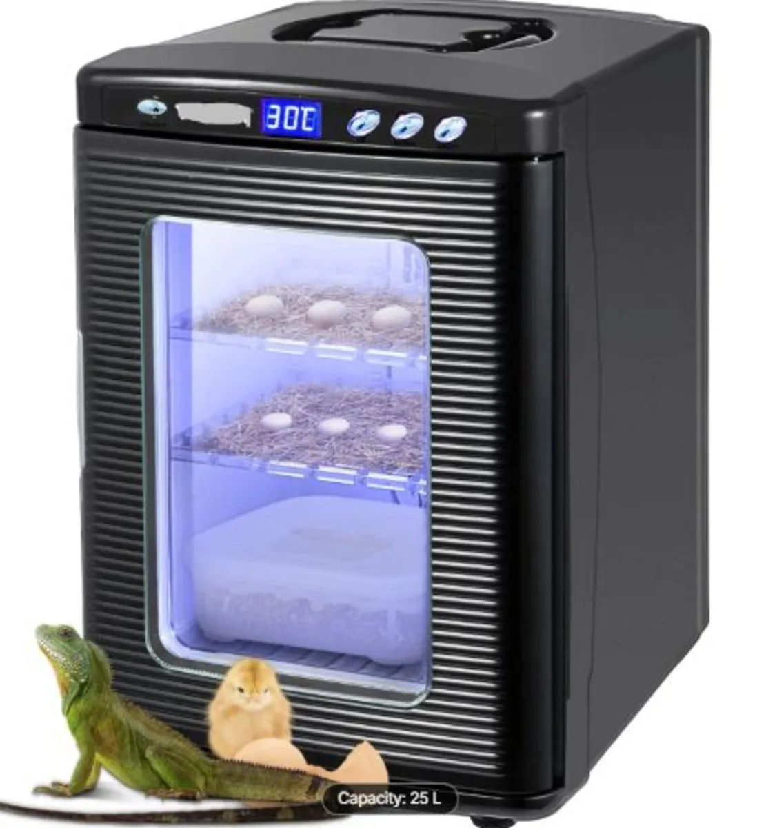 Black Reptile Incubator 25L Scientific Lab - Image 1