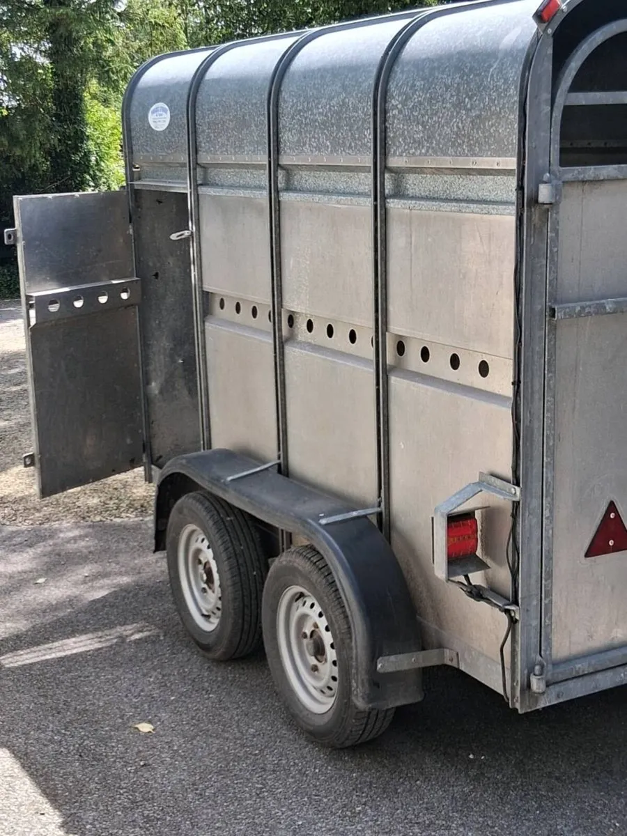 O' haire two cow aluminium trailer as new. - Image 3