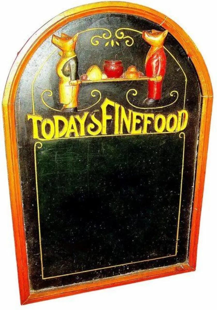 Large Vintage Restaurant Chalkboard - Image 4