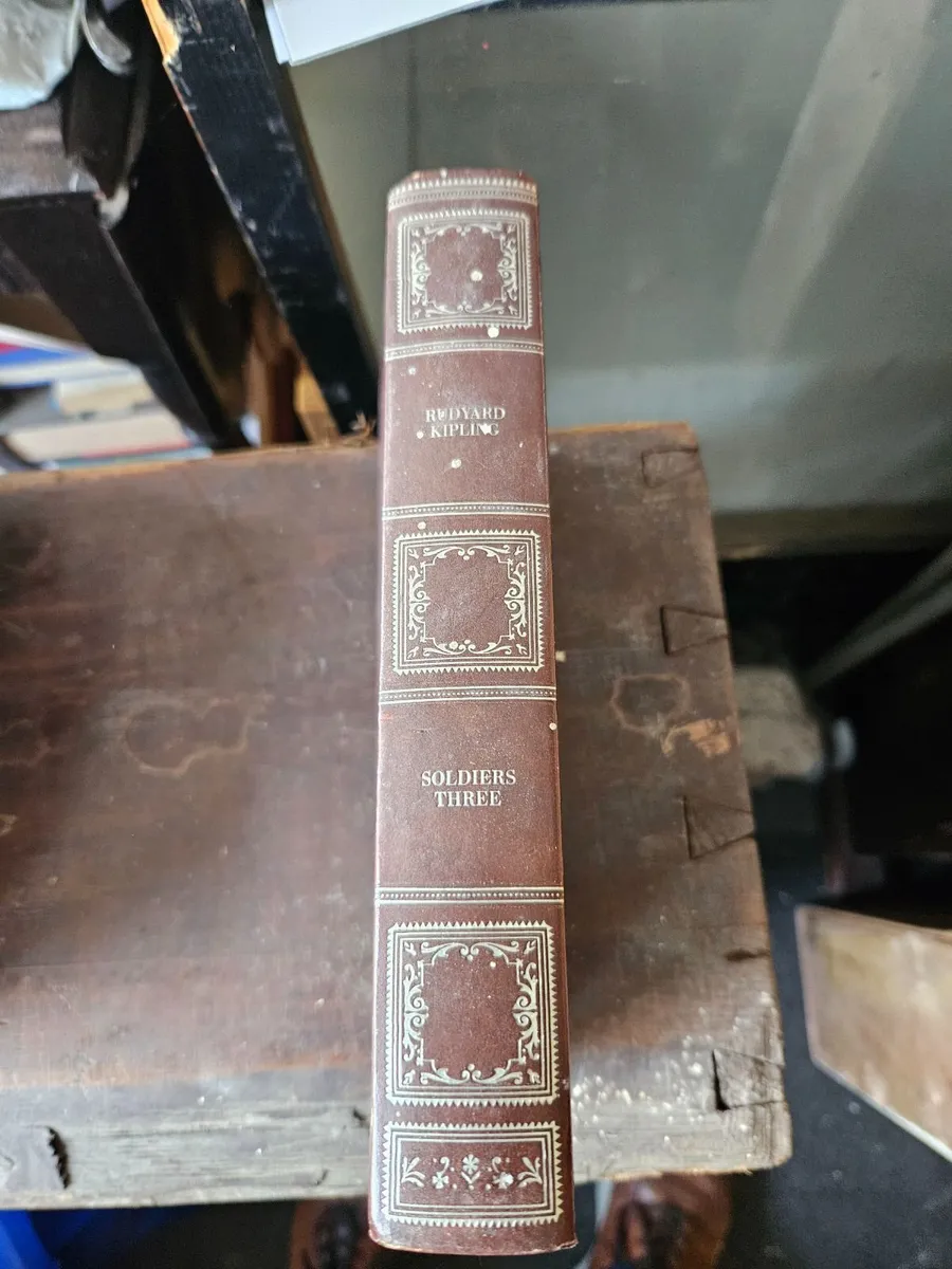 Vintage Rudyard Kipling Soldiers Three Book - Image 1