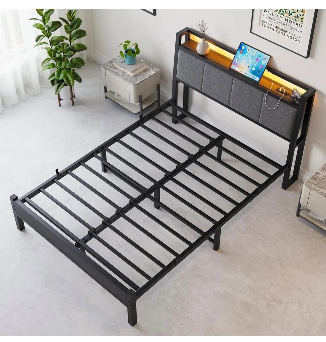 Double Bed Frame, 4FT6 Bed Frame Ergonomics Double - Image 3