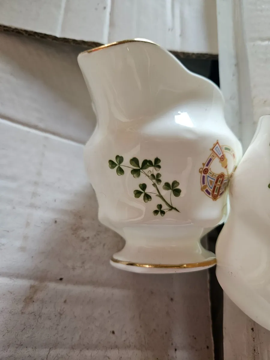 Vintage Arklow Pottery Cup and Milk Jug - Image 1