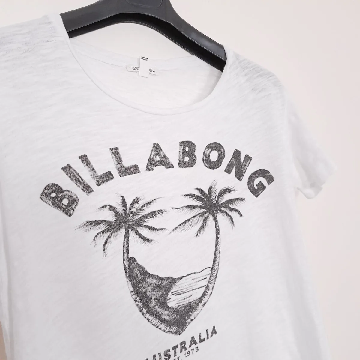 Billabong White Australia Palm Tree T-shirt 8UK - Image 3