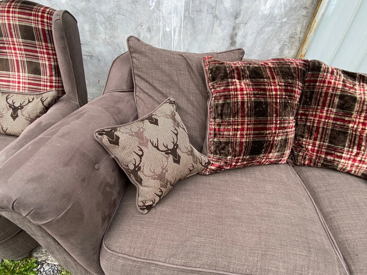 Sofa & Winged Chair - Image 4