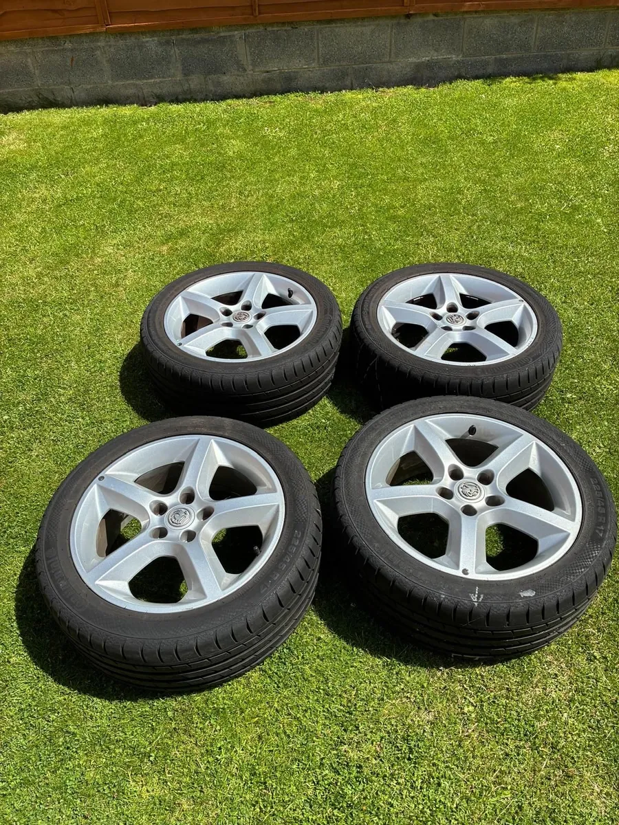 Vauxhall Alloy Wheels & Continental Tyres (4) - Image 1