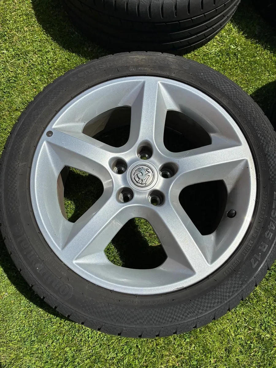 Vauxhall Alloy Wheels & Continental Tyres (4) - Image 2