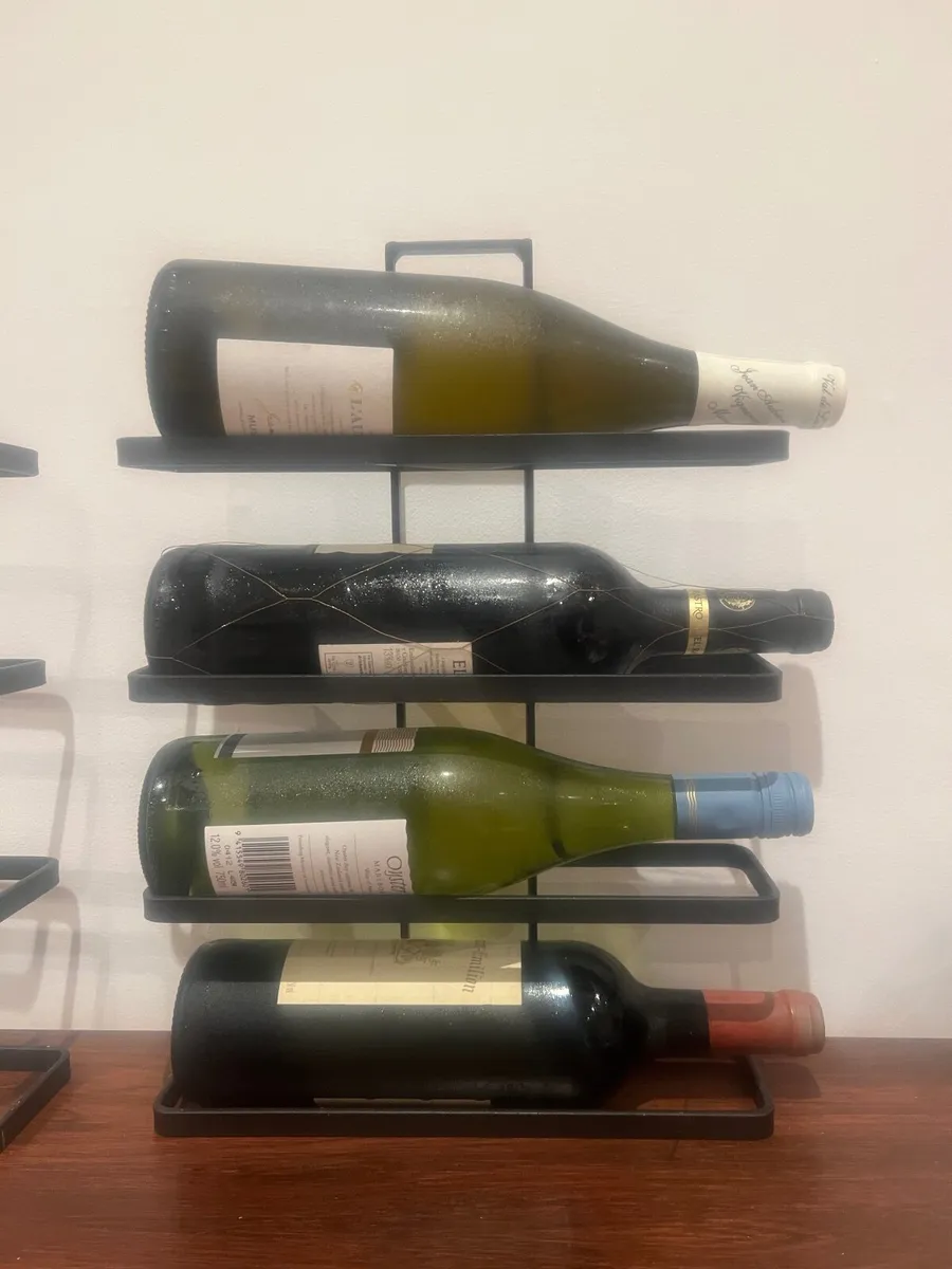 2 Iron Wine Racks - Image 2