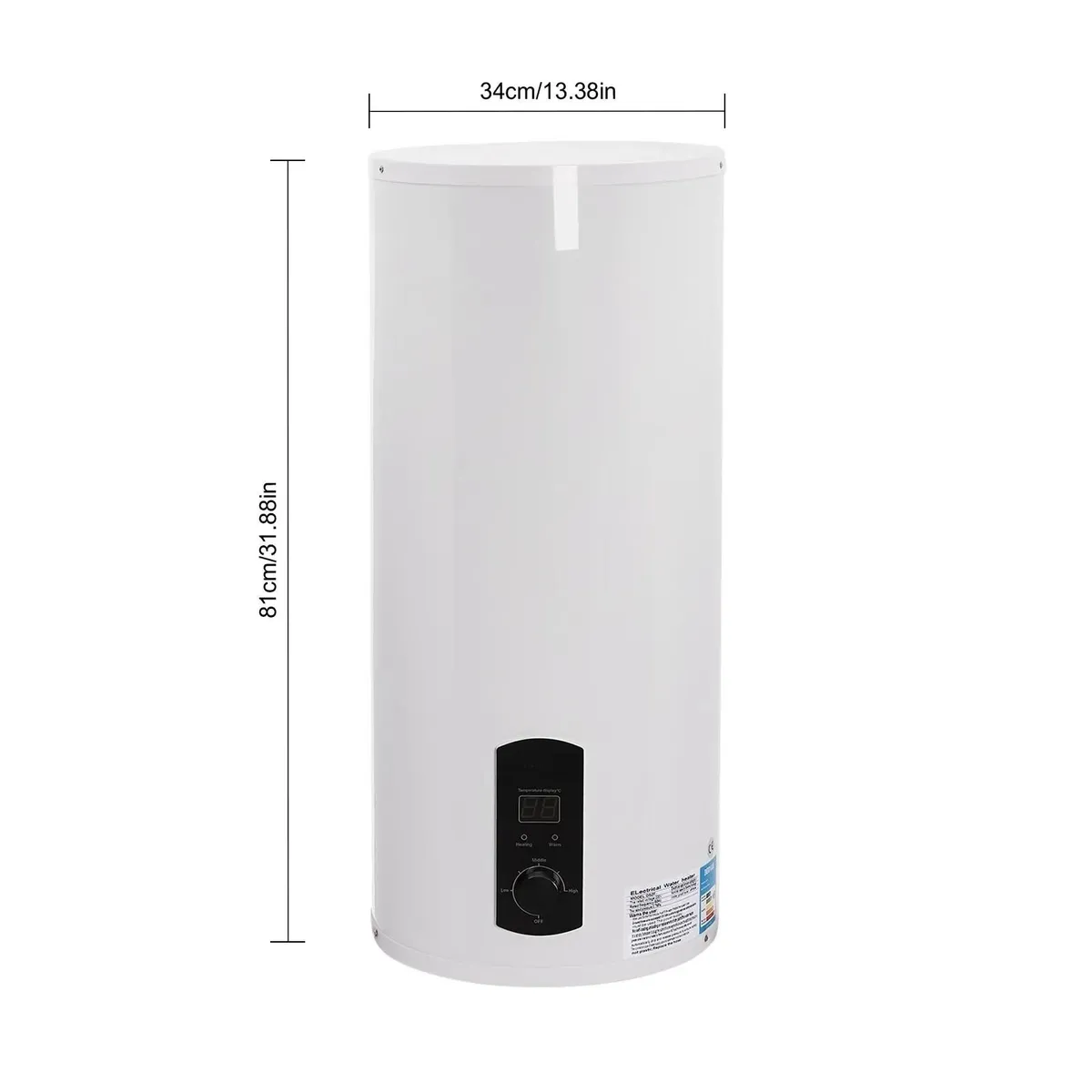 60L Electric Hot Water Heater 2000W - Image 1