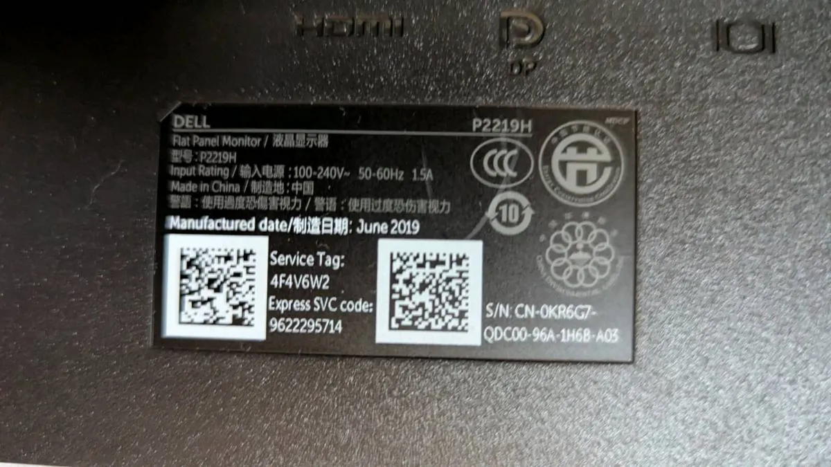 Dell P2219H 22" Full HD Monitors - Image 2