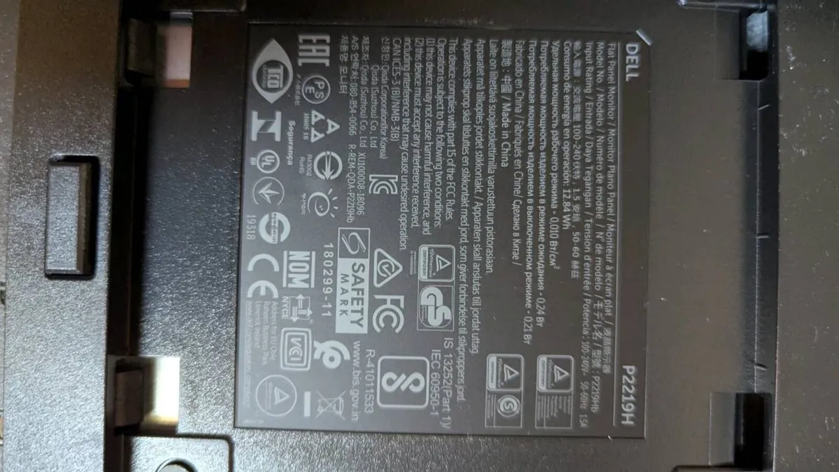 Dell P2219H 22" Full HD Monitors - Image 3