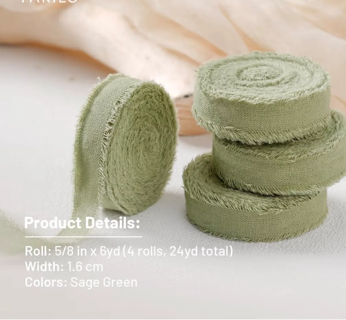 Ribbon Display Rack & Raw Edge Ribbon Bundle - Image 3