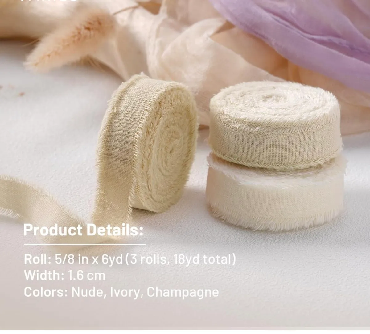 Ribbon Display Rack & Raw Edge Ribbon Bundle - Image 4