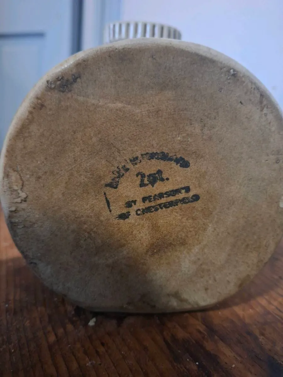 Antique Stoneware 2pt Hot water bottle/Bed Warmer - Image 4