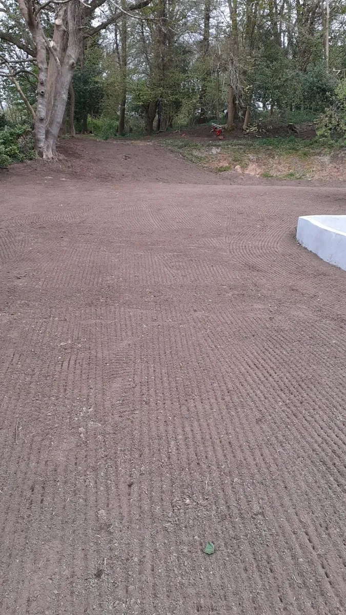 Lawn seeding . Blec Stone rake and seeder - Image 4