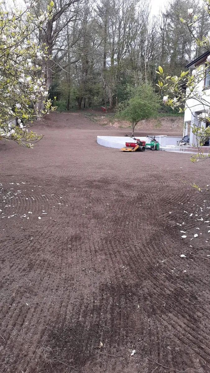 Lawn seeding . Blec Stone rake and seeder - Image 2
