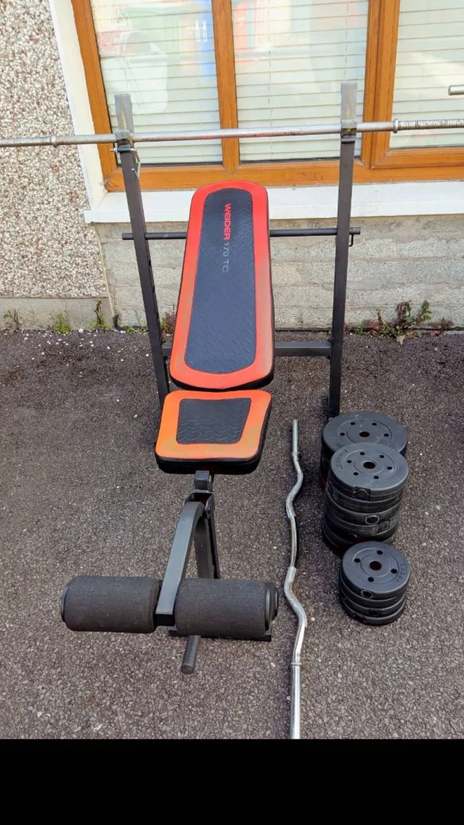 MULTI FUNCTION ADJUSTABLE WEIGHT BENCH WEIGHTS BAR - Image 1