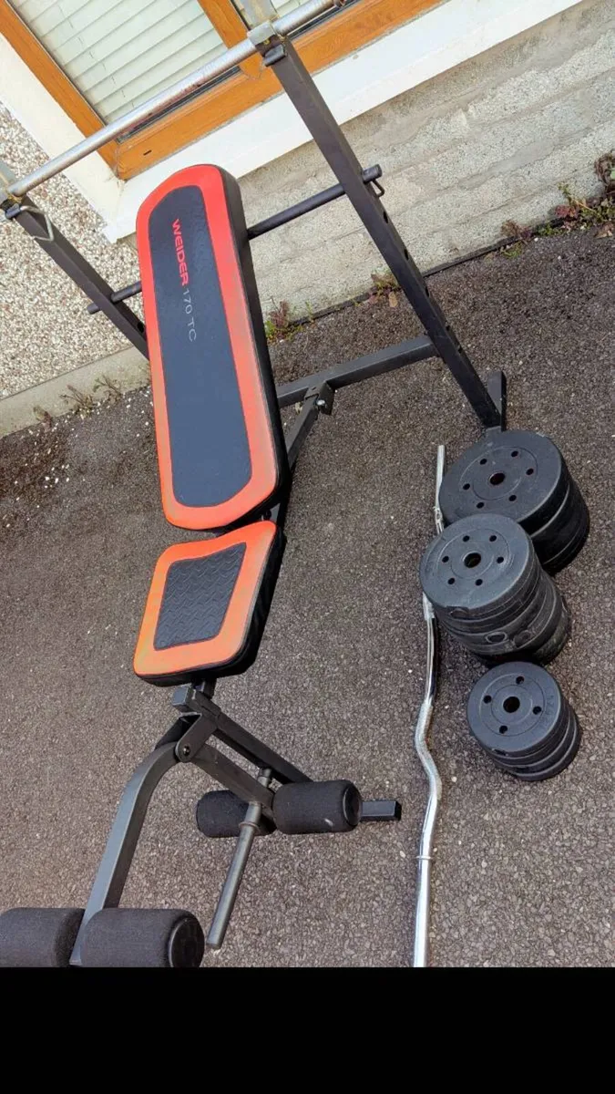 MULTI FUNCTION ADJUSTABLE WEIGHT BENCH WEIGHTS BAR - Image 2