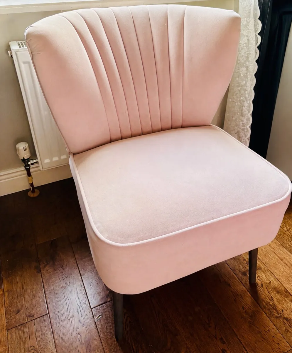 Blush Pink Occasional Chair - Image 1