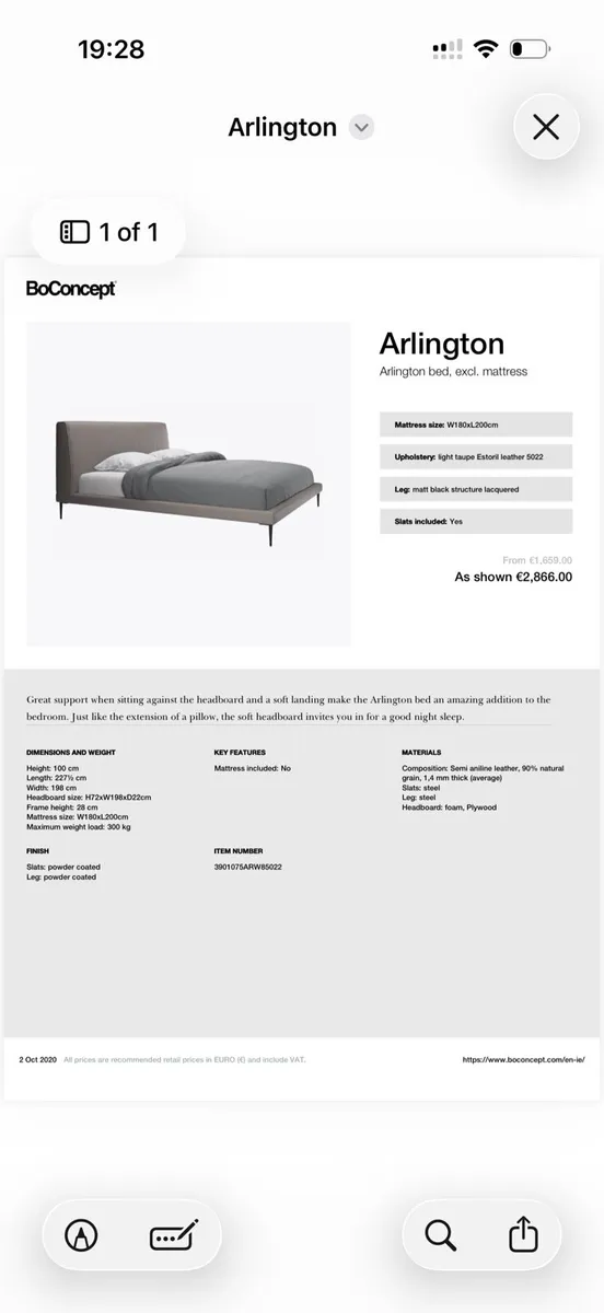 Bed frame - Image 1