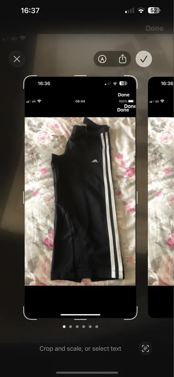 Ladies adidas 3/4 length bottoms size 10 €10 - Image 4