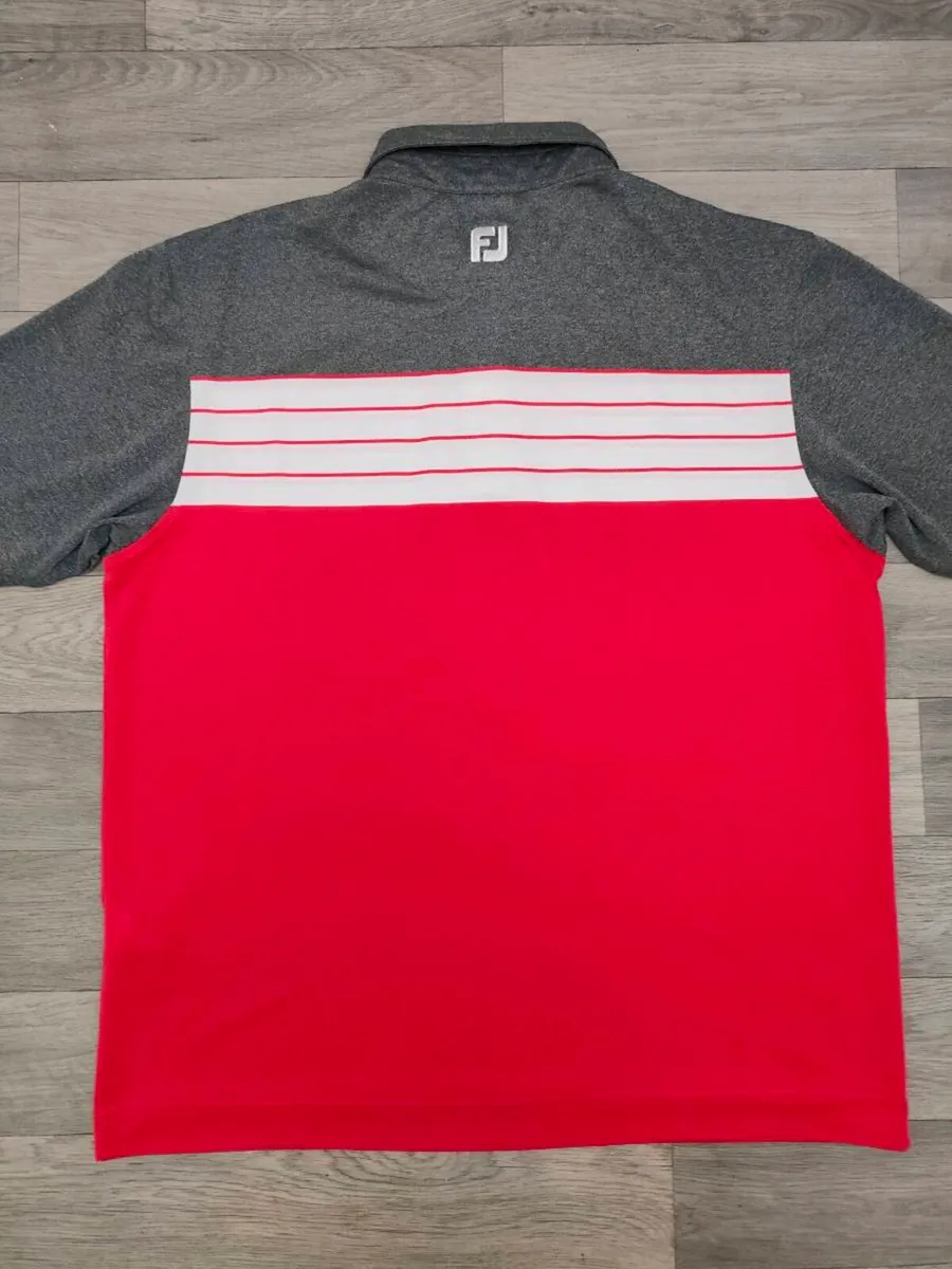 FootJoy FJ Golf Polo Shirt Mens XL Athletic Fit - Image 4