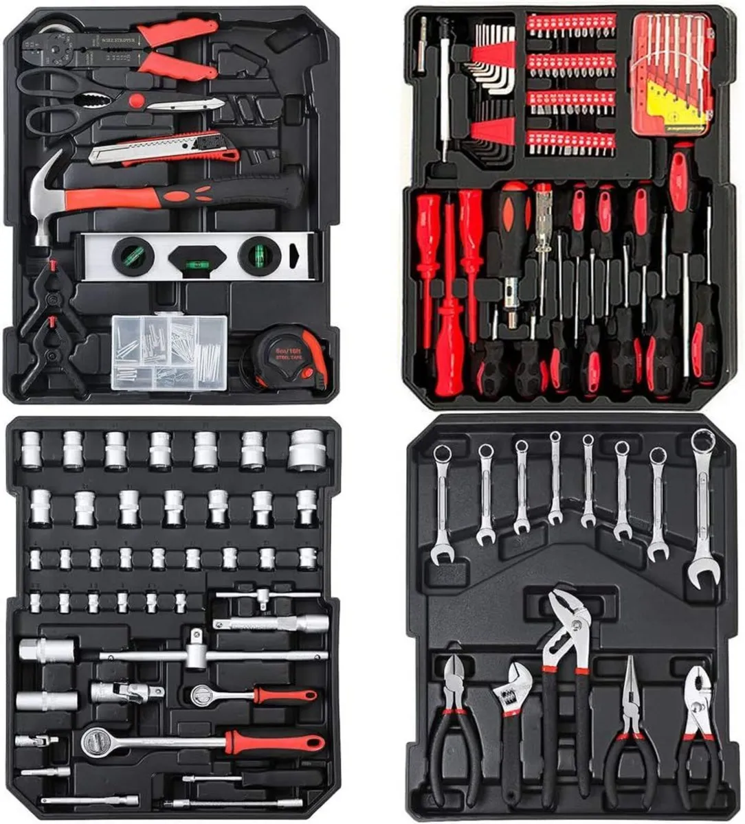 XXL Filled Tool Box Set 899 Pieces |Quality Tool B - Image 3